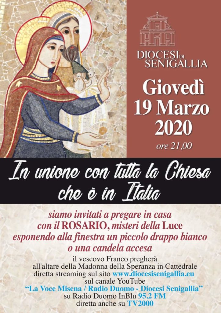 Preghiera Del Rosario 19 Marzo Diocesi Di Senigallia