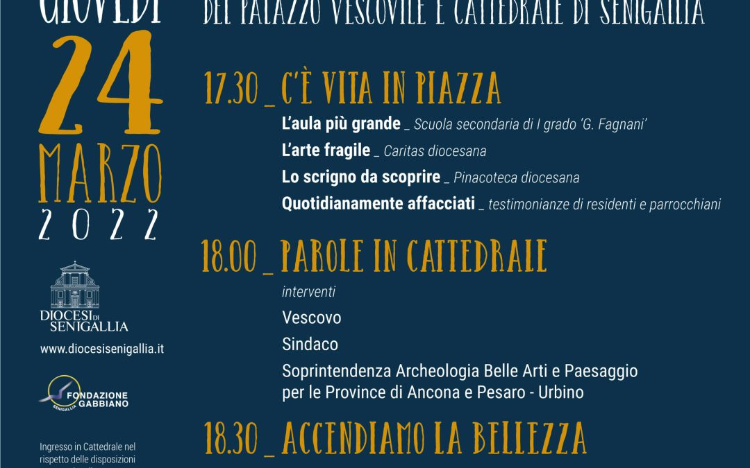 Affàcciàti – Presentazione del restauro alla facciata del Palazzo Vescovile e della Cattedrale di Senigallia – 24 marzo 2022