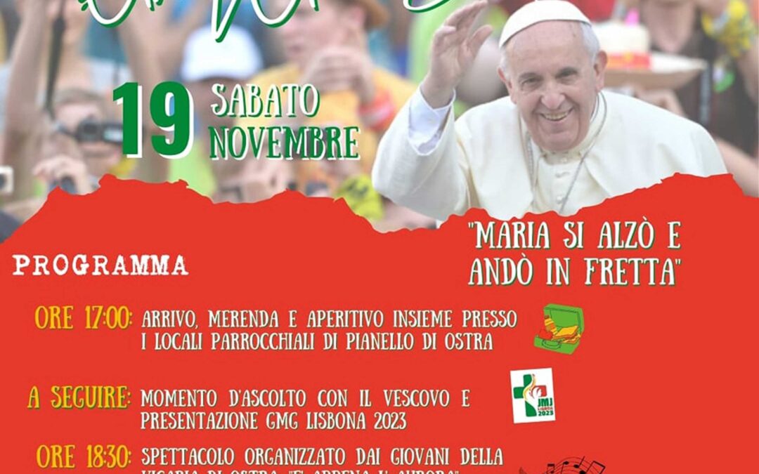 Giornata Mondiale della Gioventù diocesana – sabato 19 novembre 2022