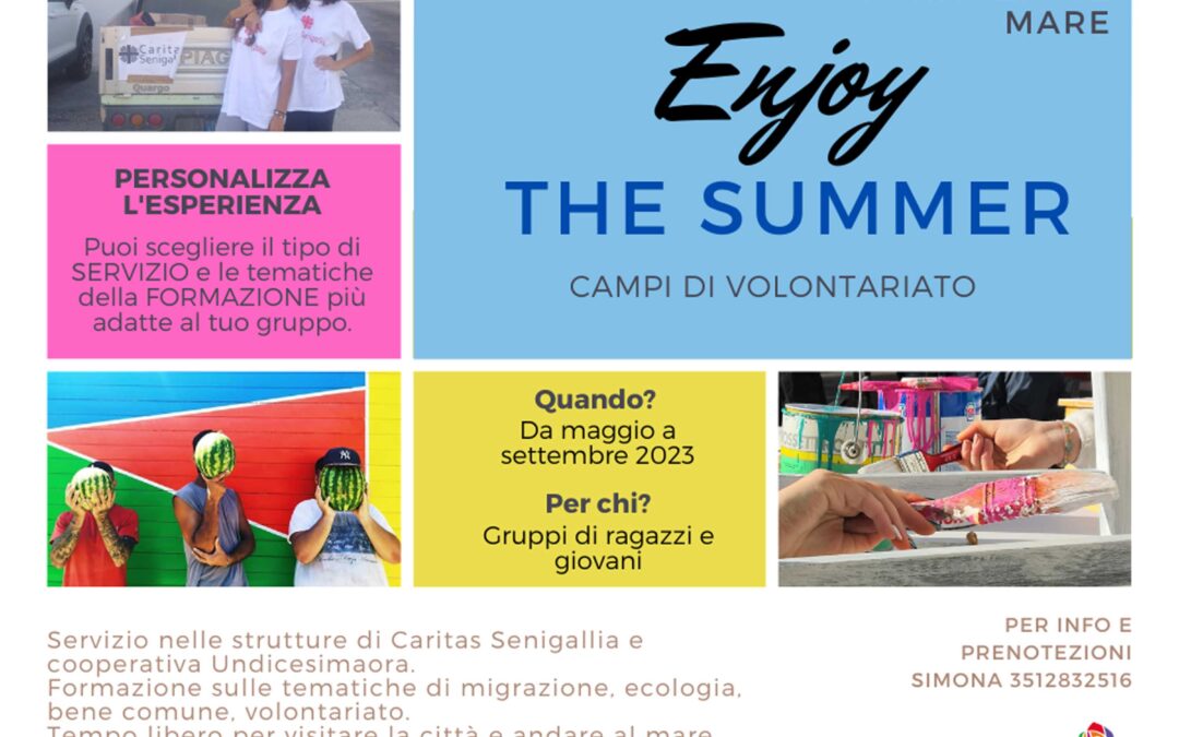 Enjoy the Summer! Campi di Volontariato – Servizio Formazione Mare