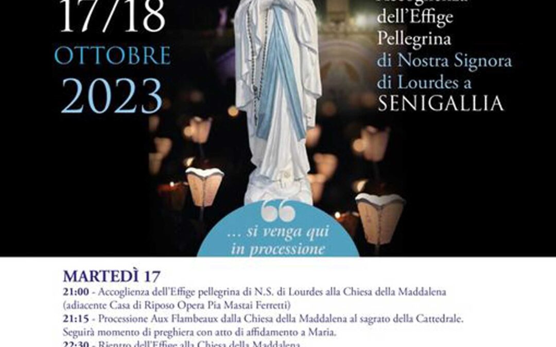 Peregrinatio Mariae dell’Effige della Madonna di Lourdes – 17-18 ottobre 2023